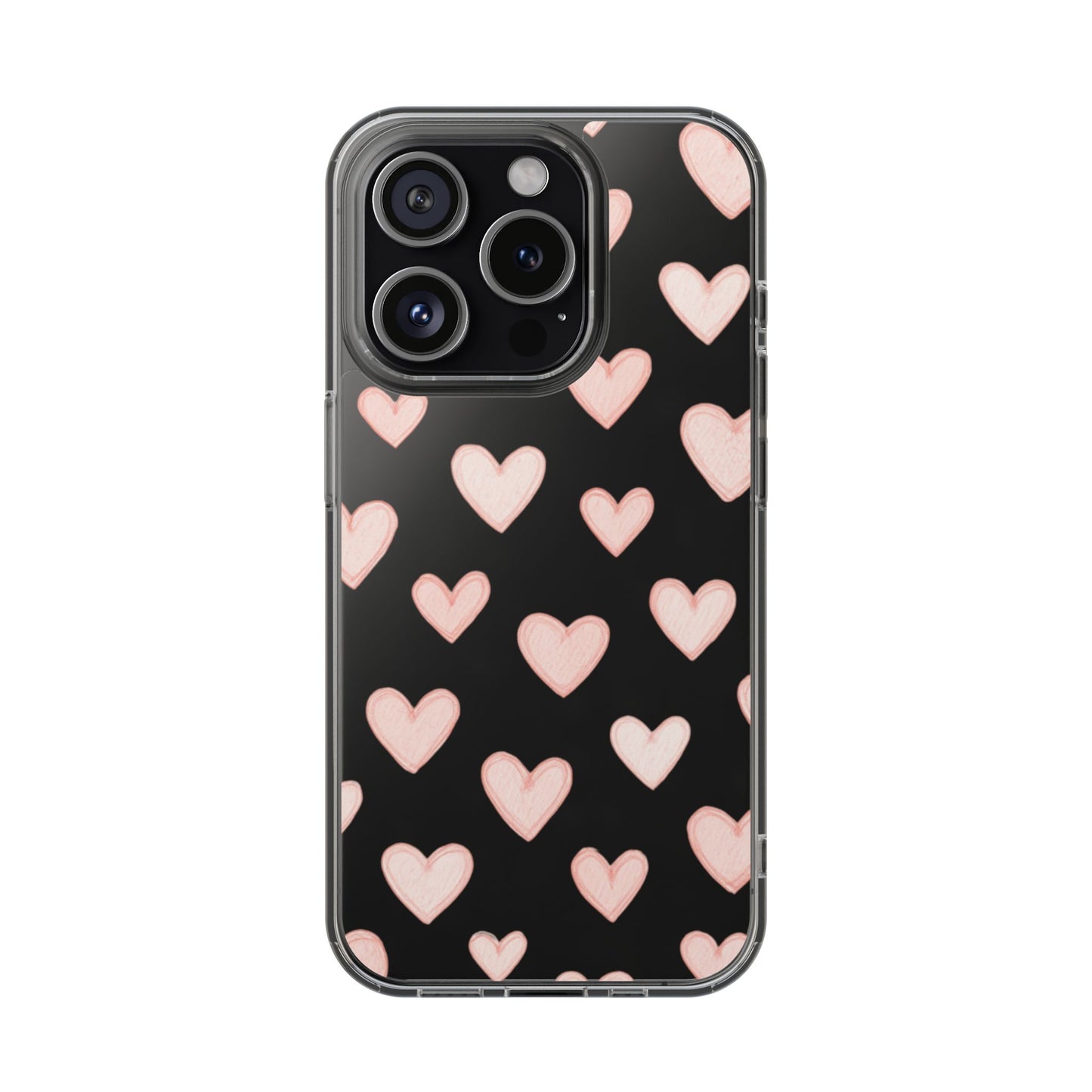 Pink Hearts iPhone Case