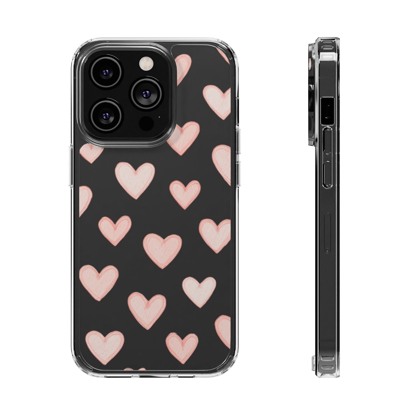 Pink Hearts iPhone Case