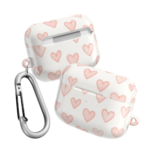 Pink Hearts AirPod Case
