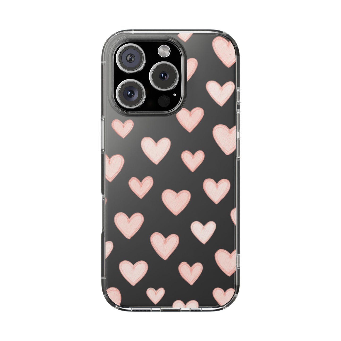 Pink Hearts iPhone Case