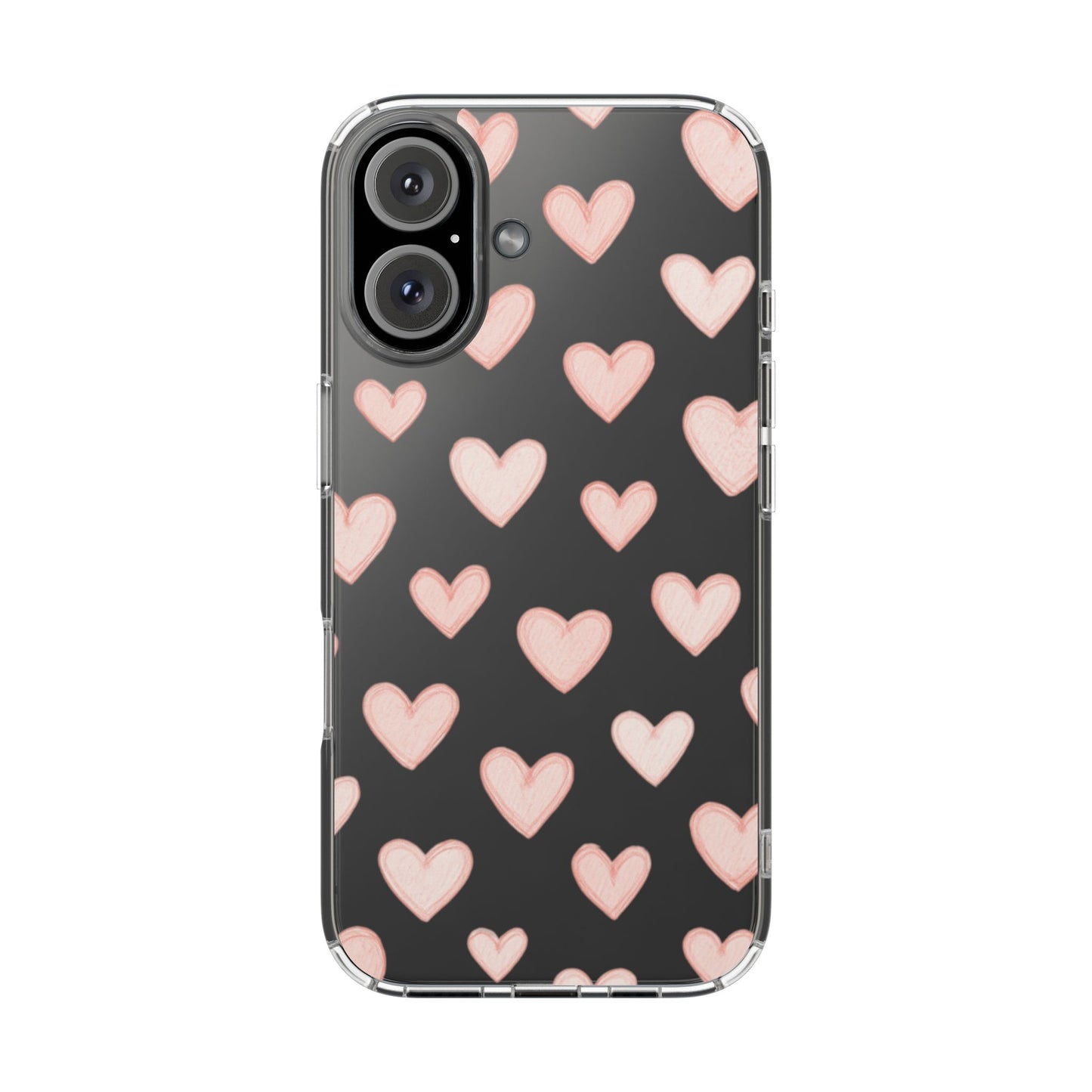 Pink Hearts iPhone Case