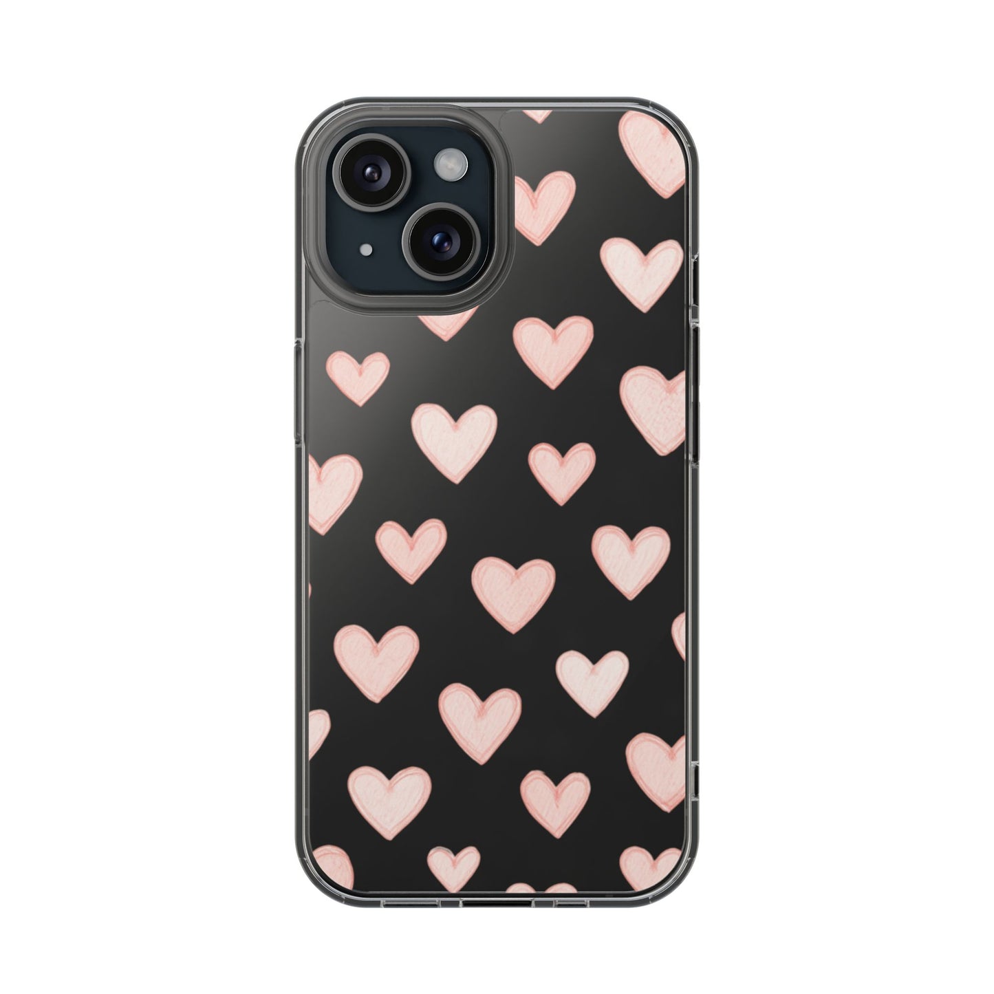 Pink Hearts iPhone Case