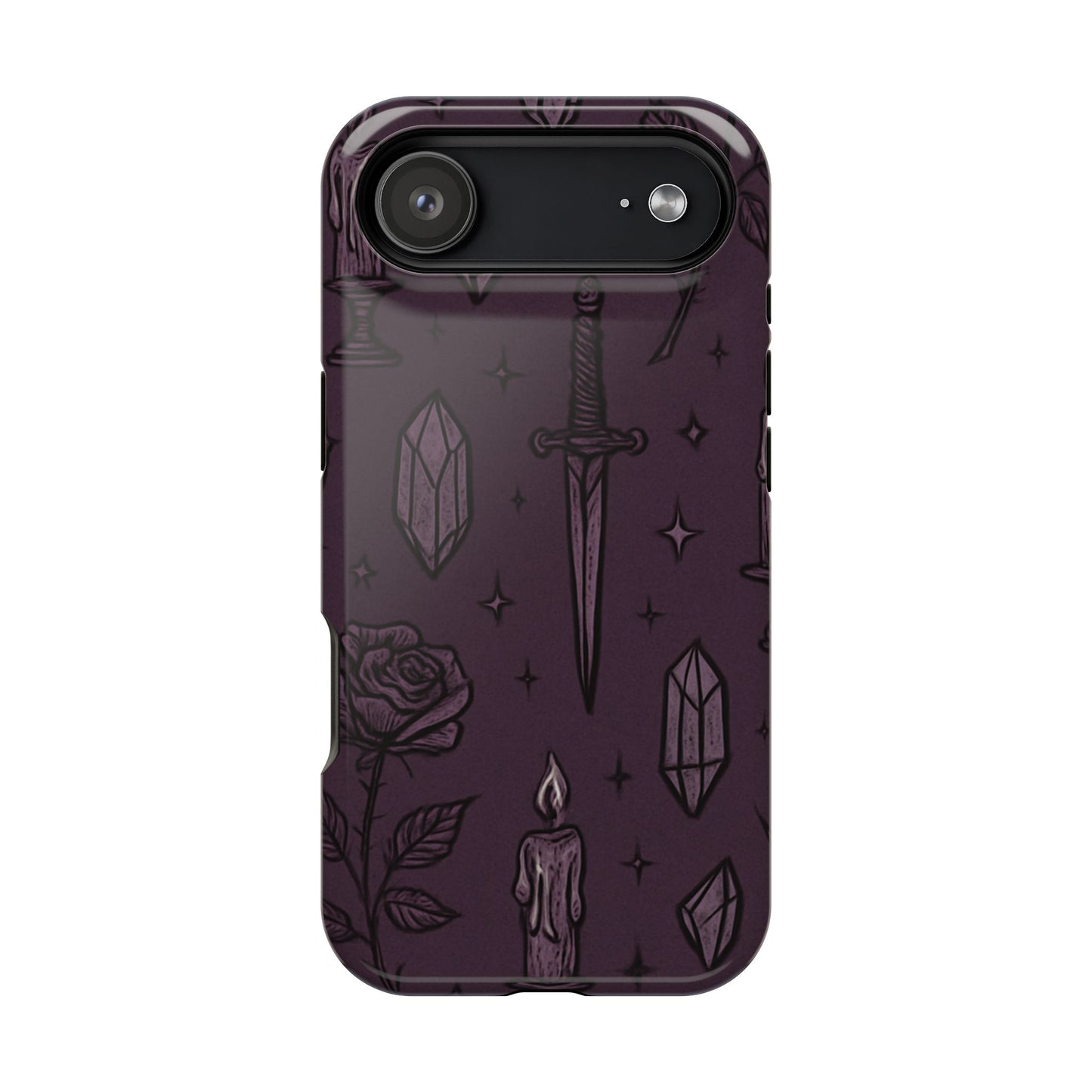 Purple Gothic Objects Magnetic Case