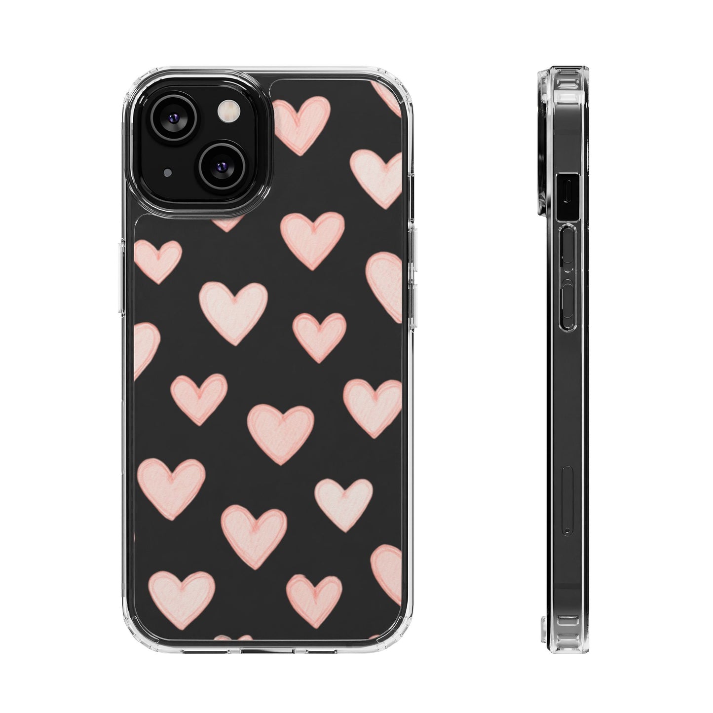 Pink Hearts iPhone Case